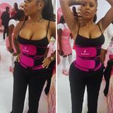 Double snatch - Compression and Back support belt-Double belt waist trainer-Snatched Fitness