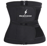 Double snatch - Compression and Back support belt-Double belt waist trainer-Snatched Fitness