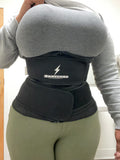 Double snatch - Compression and Back support belt-Double belt waist trainer-Snatched Fitness
