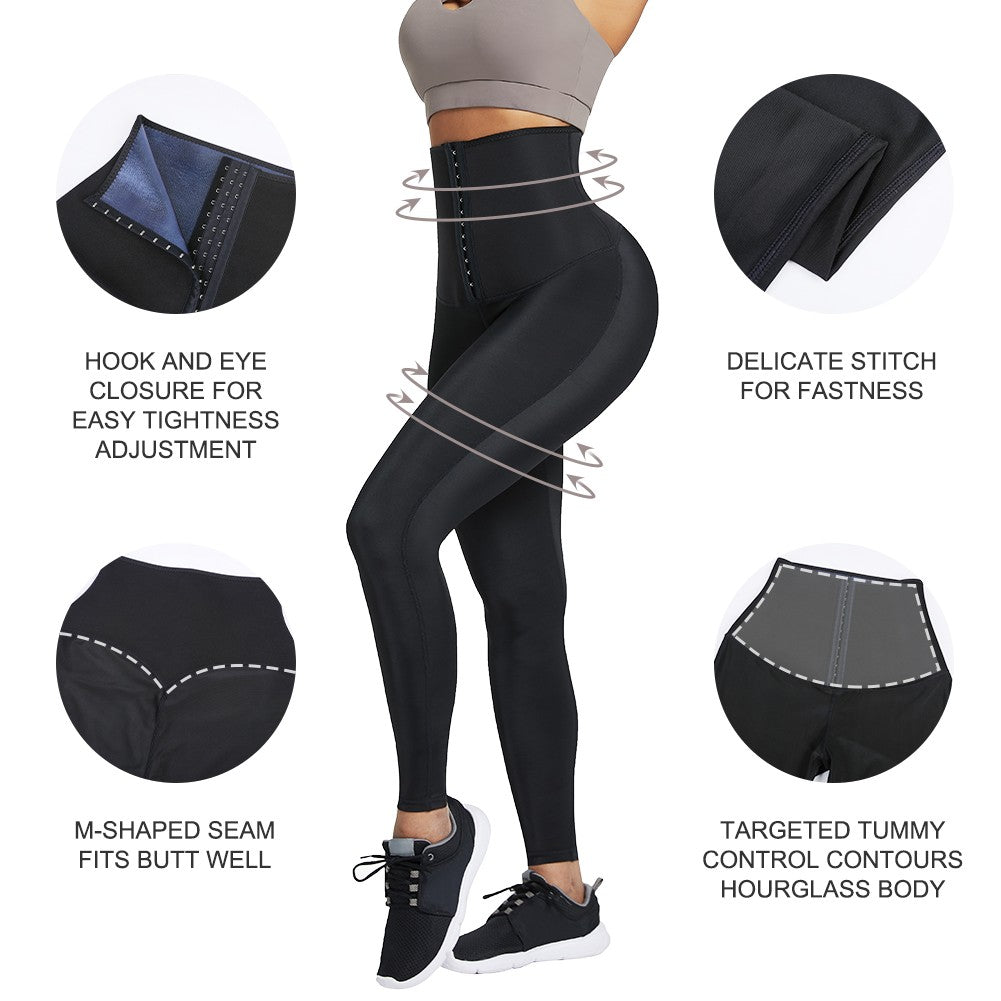 Get snatched with our thermo sauna leggings designed to make you sweat 🔥💧  #sheswaisted 
